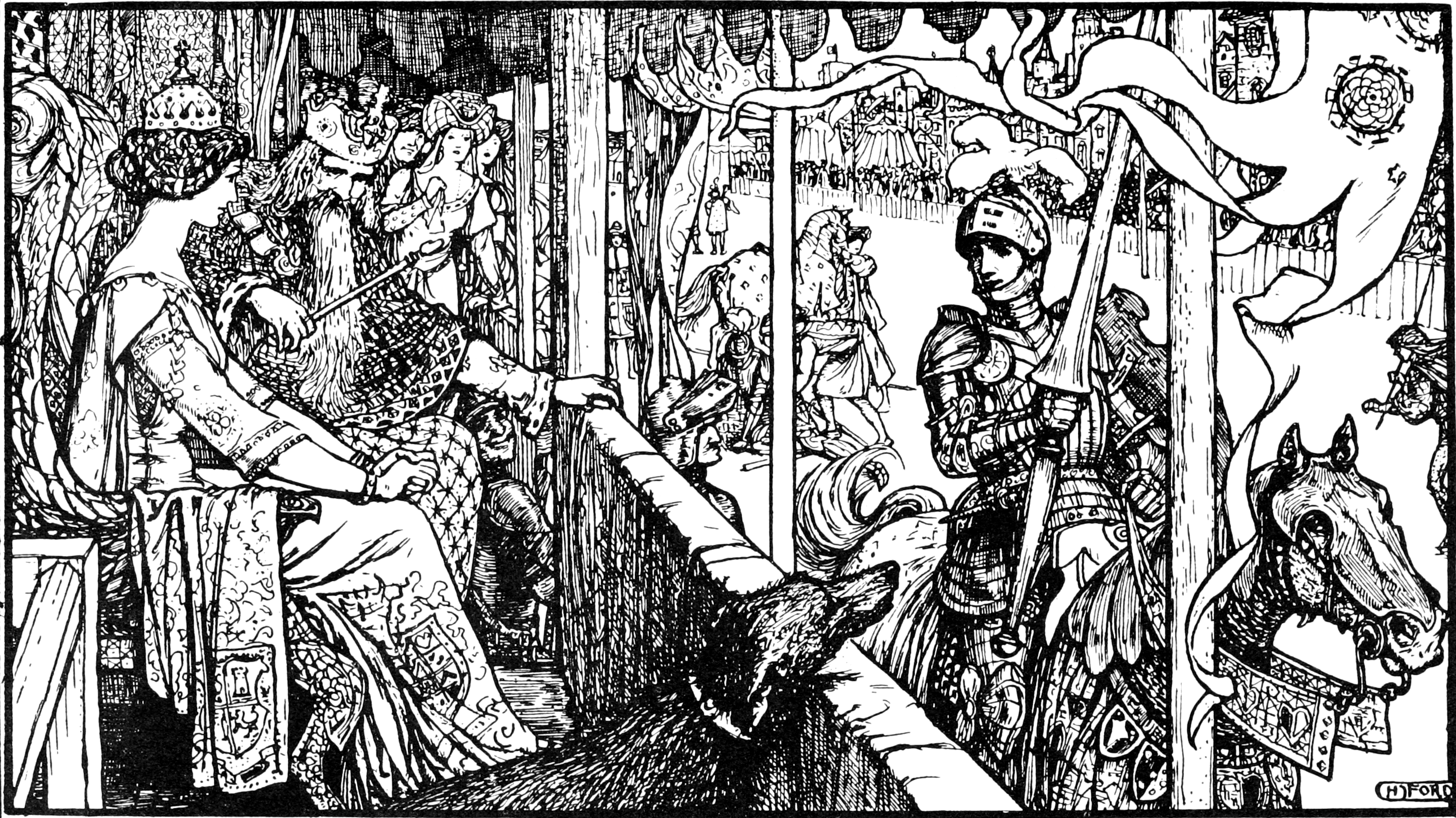 Undescribed: the plate the transcription carries as Brown fairy book - illustration facing page 120.png. An image pass replaces this by looking at the picture.