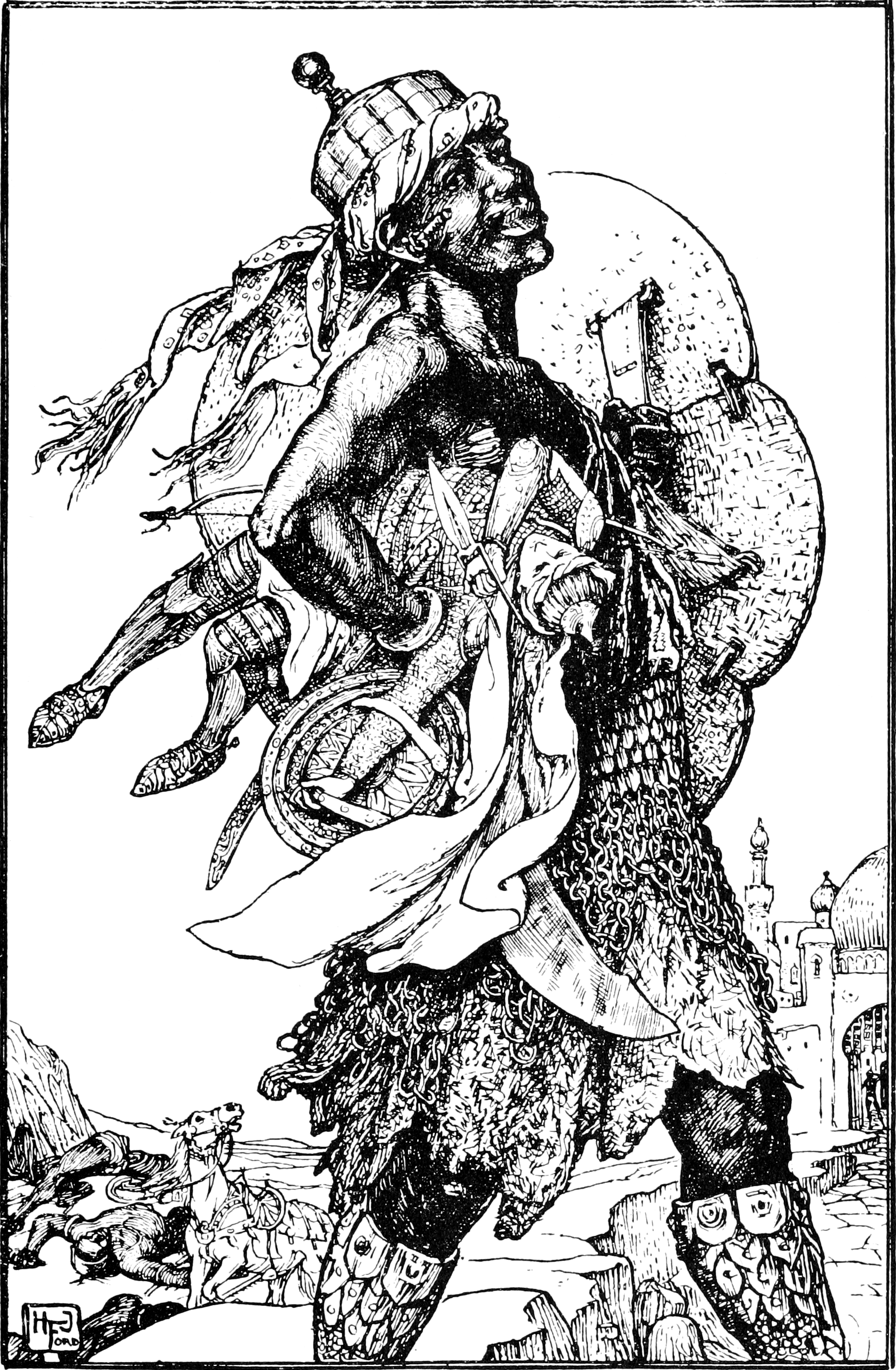 Undescribed: the plate the transcription carries as Brown fairy book - illustration facing page 028.png. An image pass replaces this by looking at the picture.