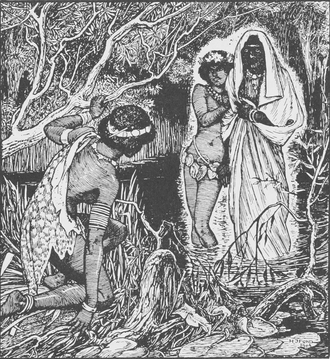 Undescribed: the plate the transcription carries as Brown fairy book - inset illustration at page 151.png. An image pass replaces this by looking at the picture.