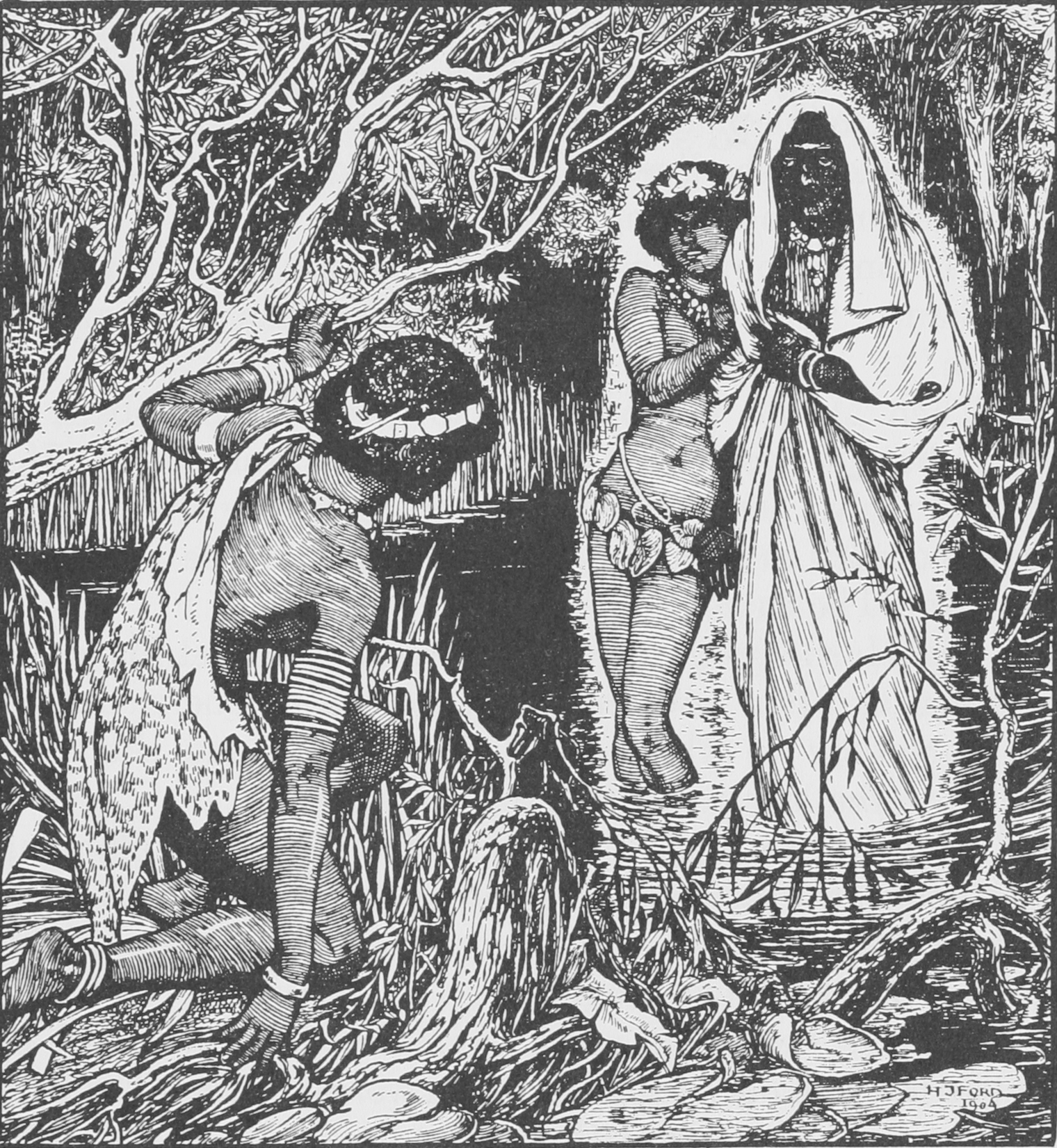 Undescribed: the plate the transcription carries as Brown fairy book - inset illustration at page 151.png. An image pass replaces this by looking at the picture.