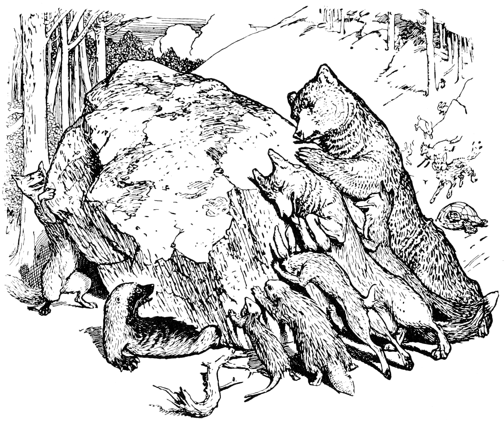 Undescribed: the plate the transcription carries as Brown fairy book - inset illustration at page 155.png. An image pass replaces this by looking at the picture.