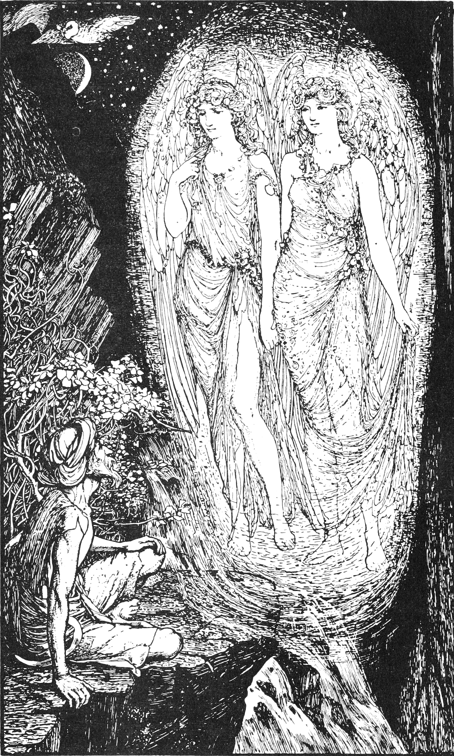Undescribed: the plate the transcription carries as Brown fairy book - illustration facing page 322.png. An image pass replaces this by looking at the picture.