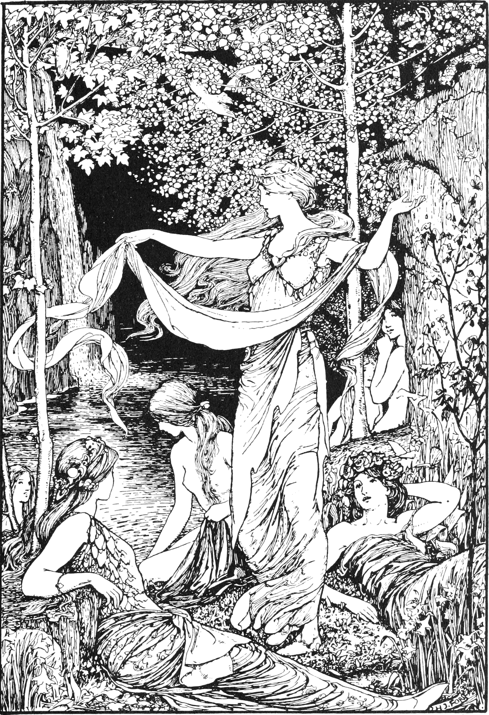 Undescribed: the plate the transcription carries as Brown fairy book - illustration facing page 284.png. An image pass replaces this by looking at the picture.