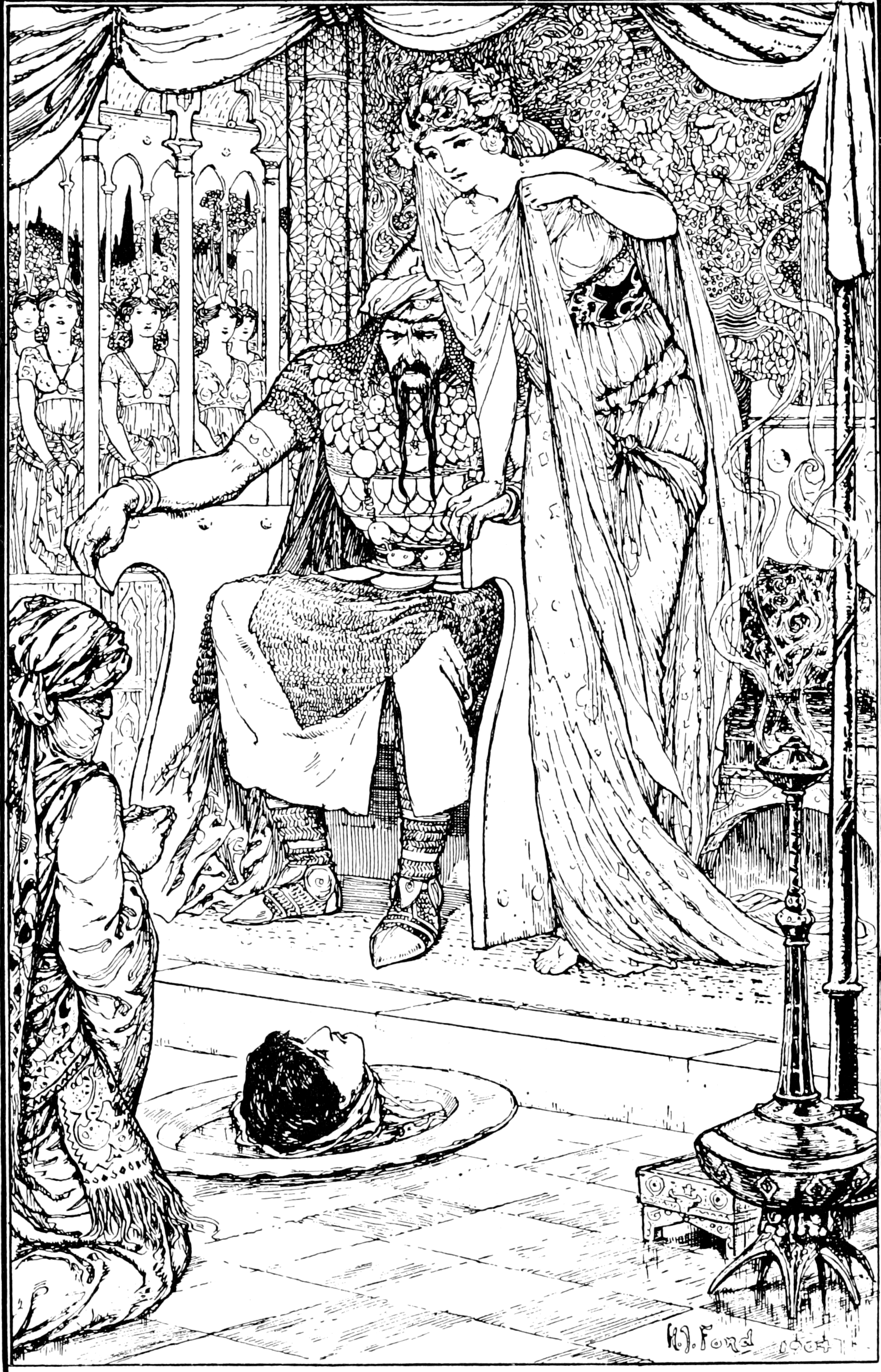 Undescribed: the plate the transcription carries as Brown fairy book - illustration facing page 210.png. An image pass replaces this by looking at the picture.