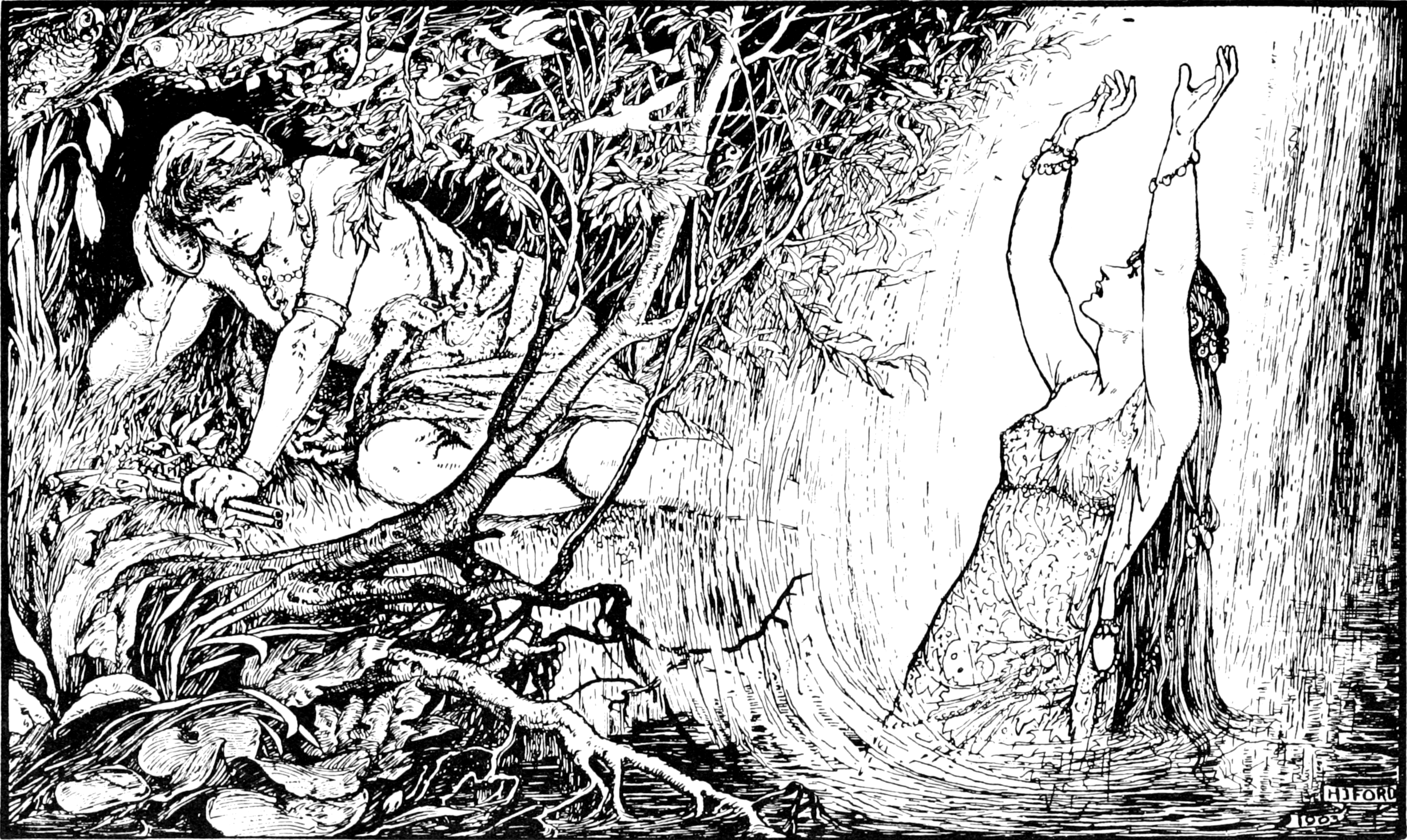 Undescribed: the plate the transcription carries as Brown fairy book - illustration facing page 094.png. An image pass replaces this by looking at the picture.