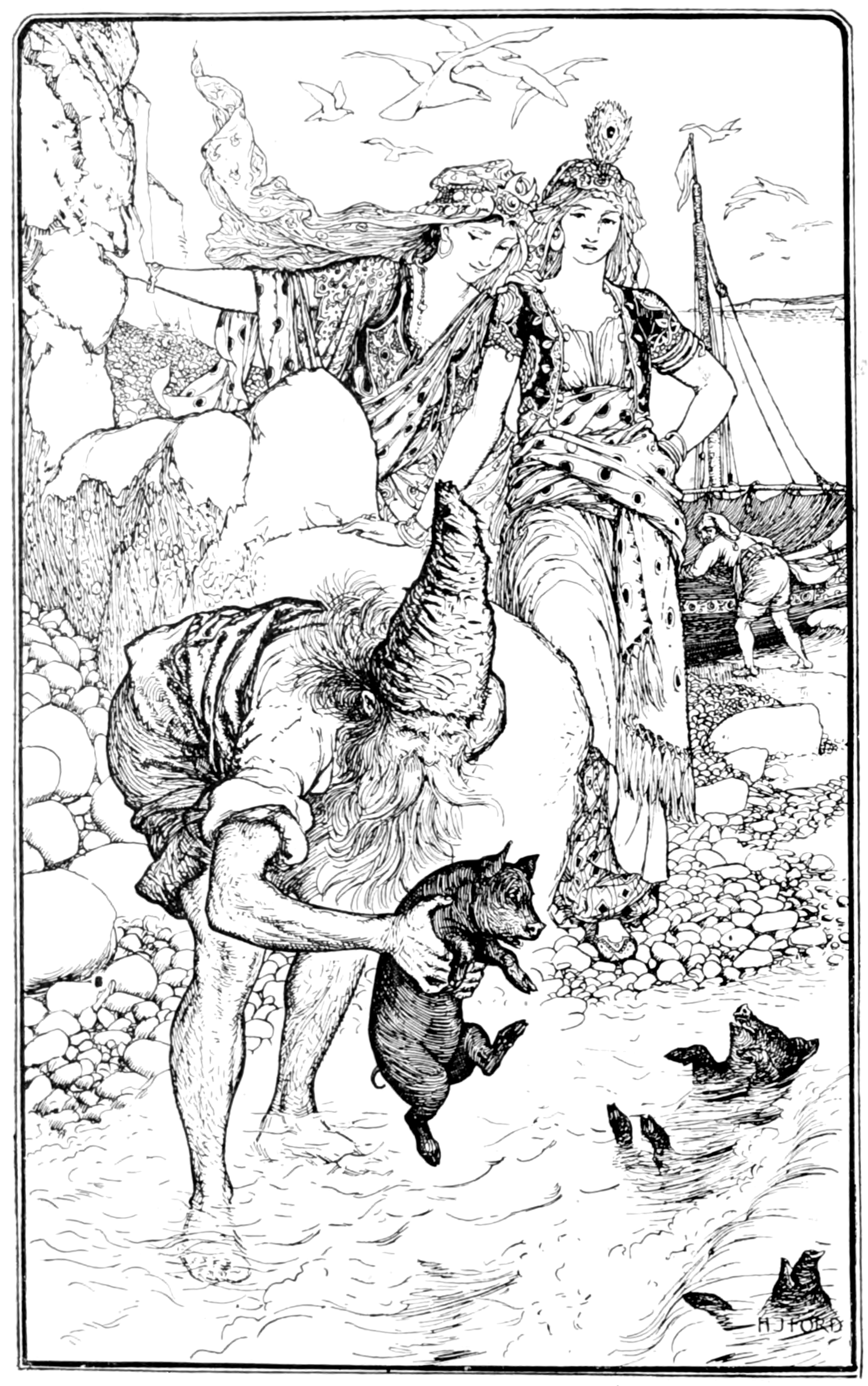 Undescribed: the plate the transcription carries as The Grey Fairy Book - Frontispiece.png. An image pass replaces this by looking at the picture.