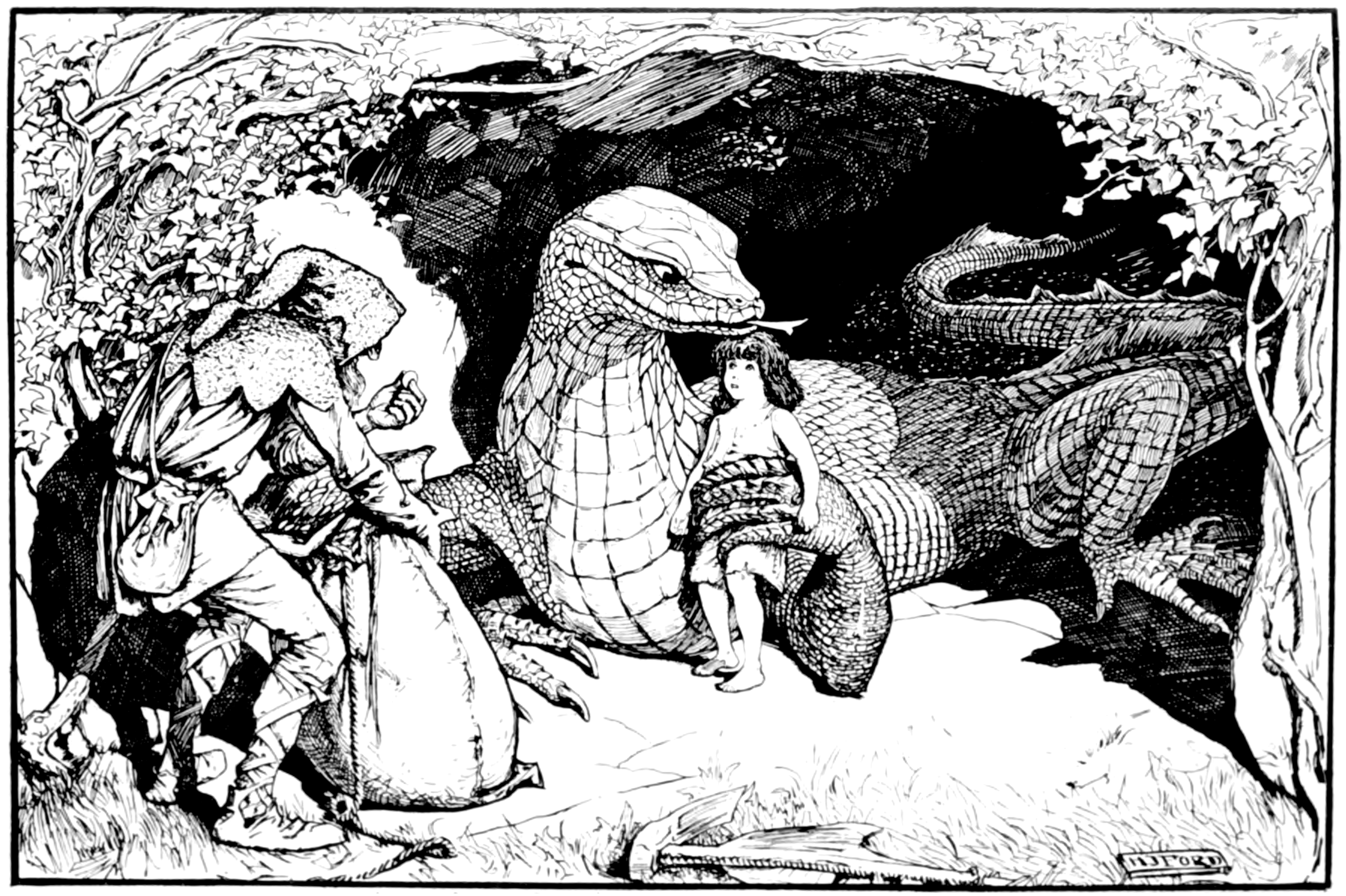 Undescribed: the plate the transcription carries as The Grey Fairy Book - To face page 84.png. An image pass replaces this by looking at the picture.