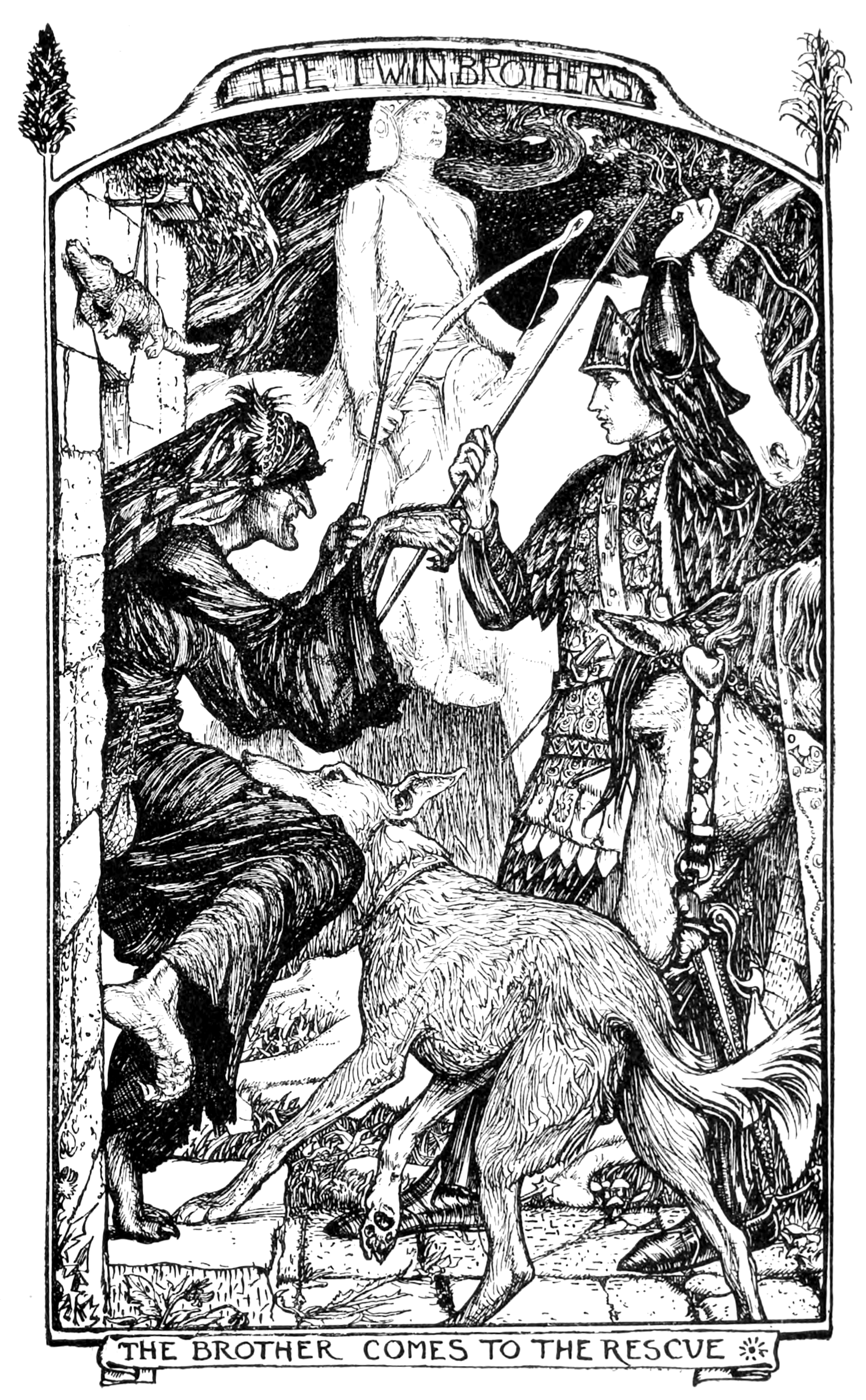 Undescribed: the plate the transcription carries as The Grey Fairy Book - To face page 328.png. An image pass replaces this by looking at the picture.