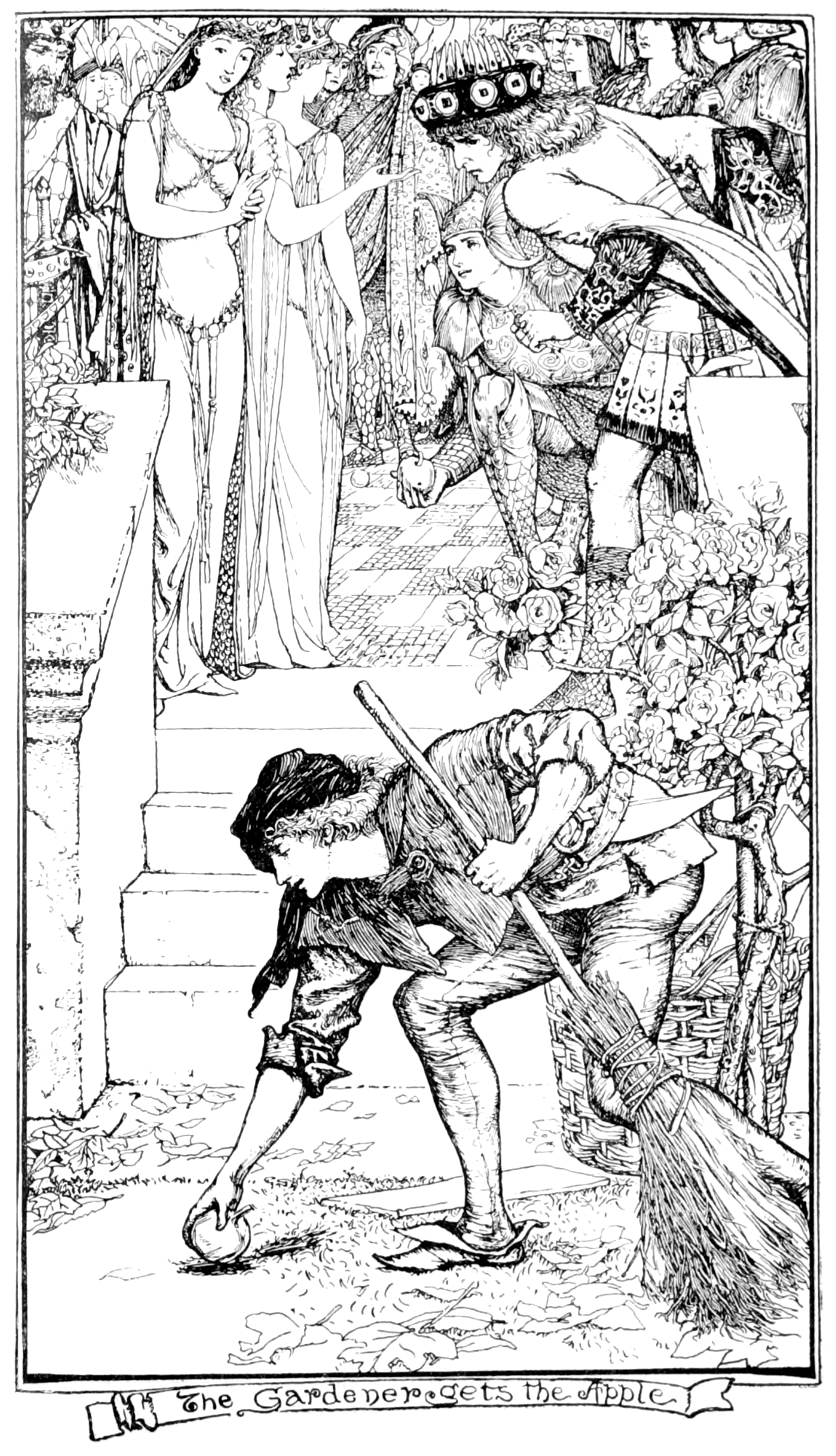 Undescribed: the plate the transcription carries as The Grey Fairy Book - To face page 122.png. An image pass replaces this by looking at the picture.