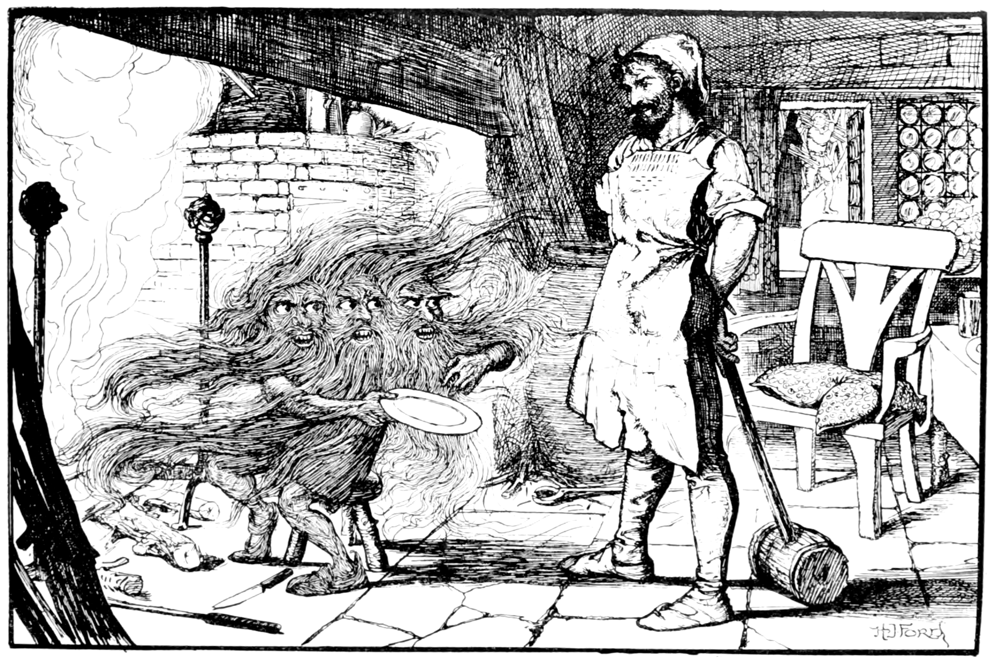 Undescribed: the plate the transcription carries as The Grey Fairy Book - To face page 130.png. An image pass replaces this by looking at the picture.