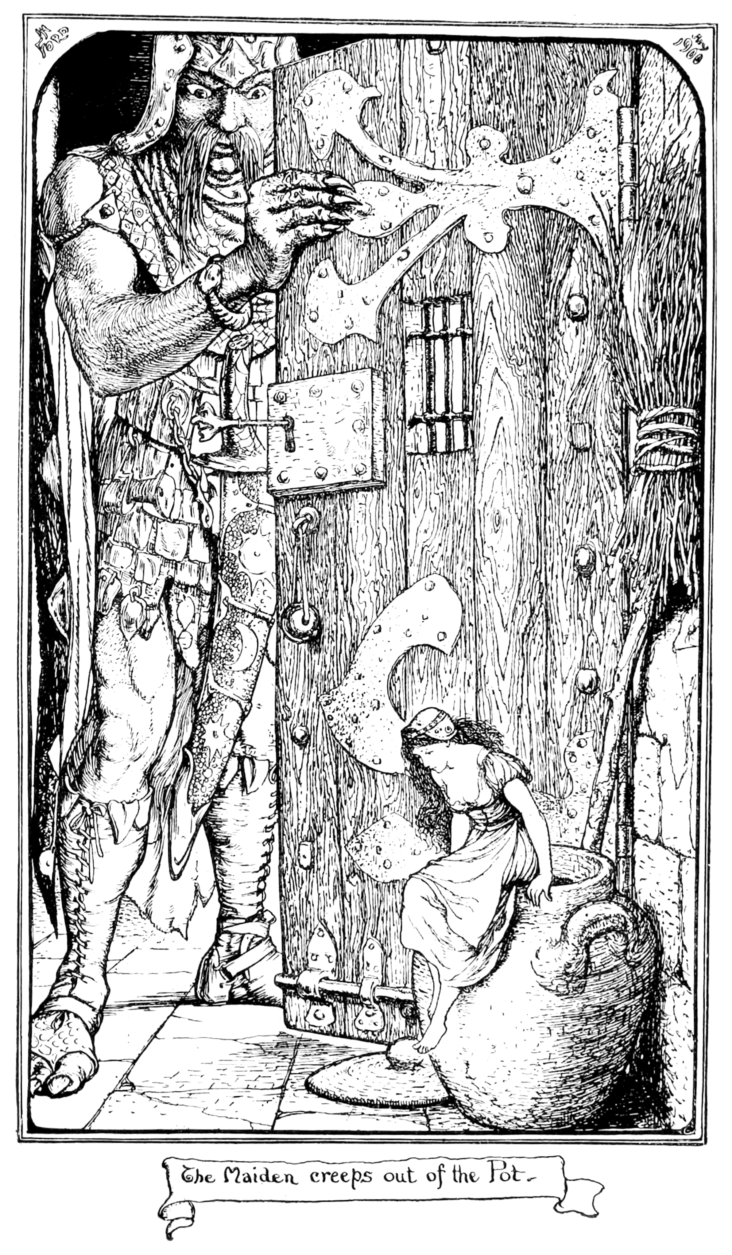 Undescribed: the plate the transcription carries as The Grey Fairy Book - To face page 282.png. An image pass replaces this by looking at the picture.