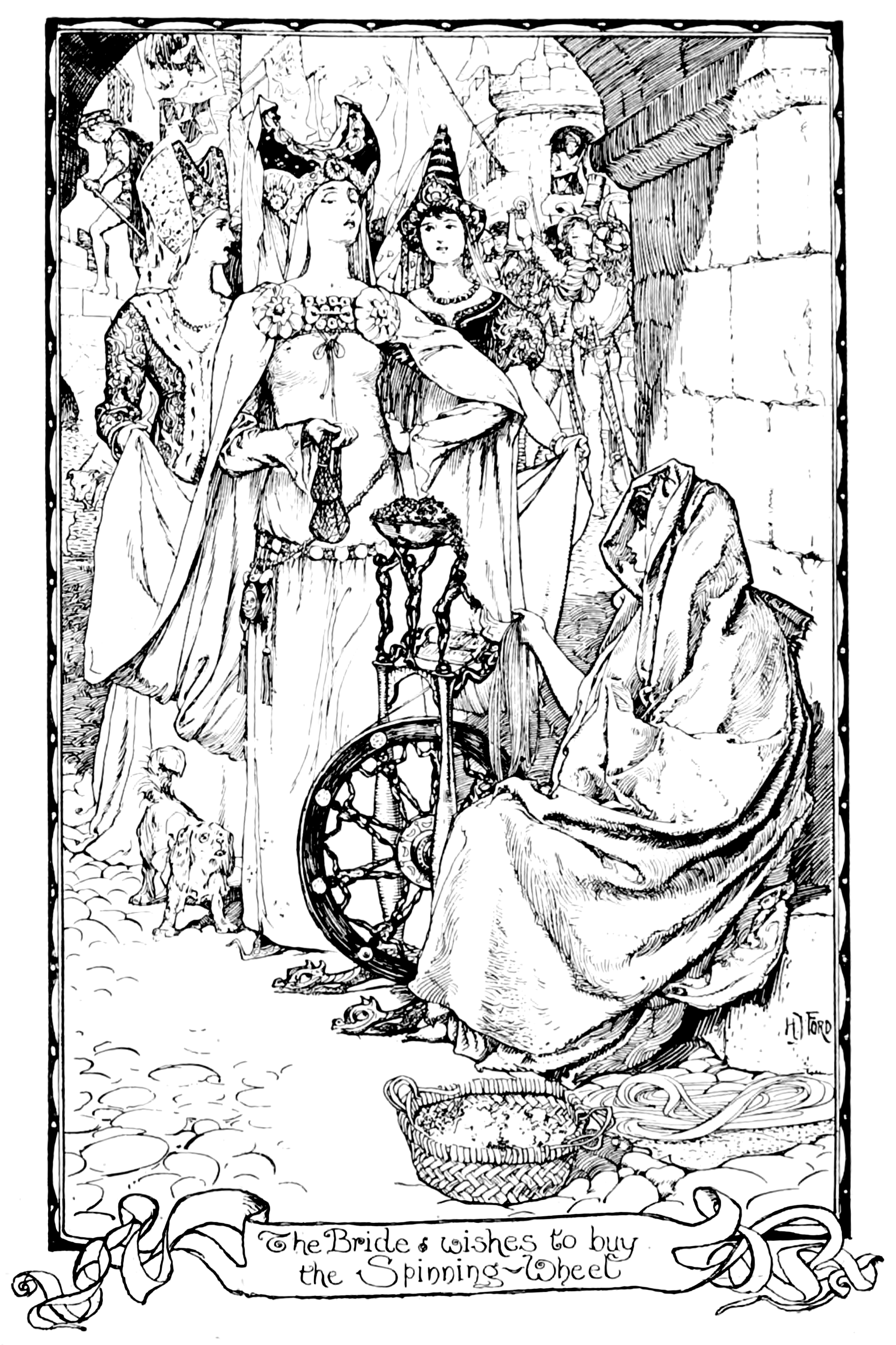 Undescribed: the plate the transcription carries as The Grey Fairy Book - To face page 174.png. An image pass replaces this by looking at the picture.