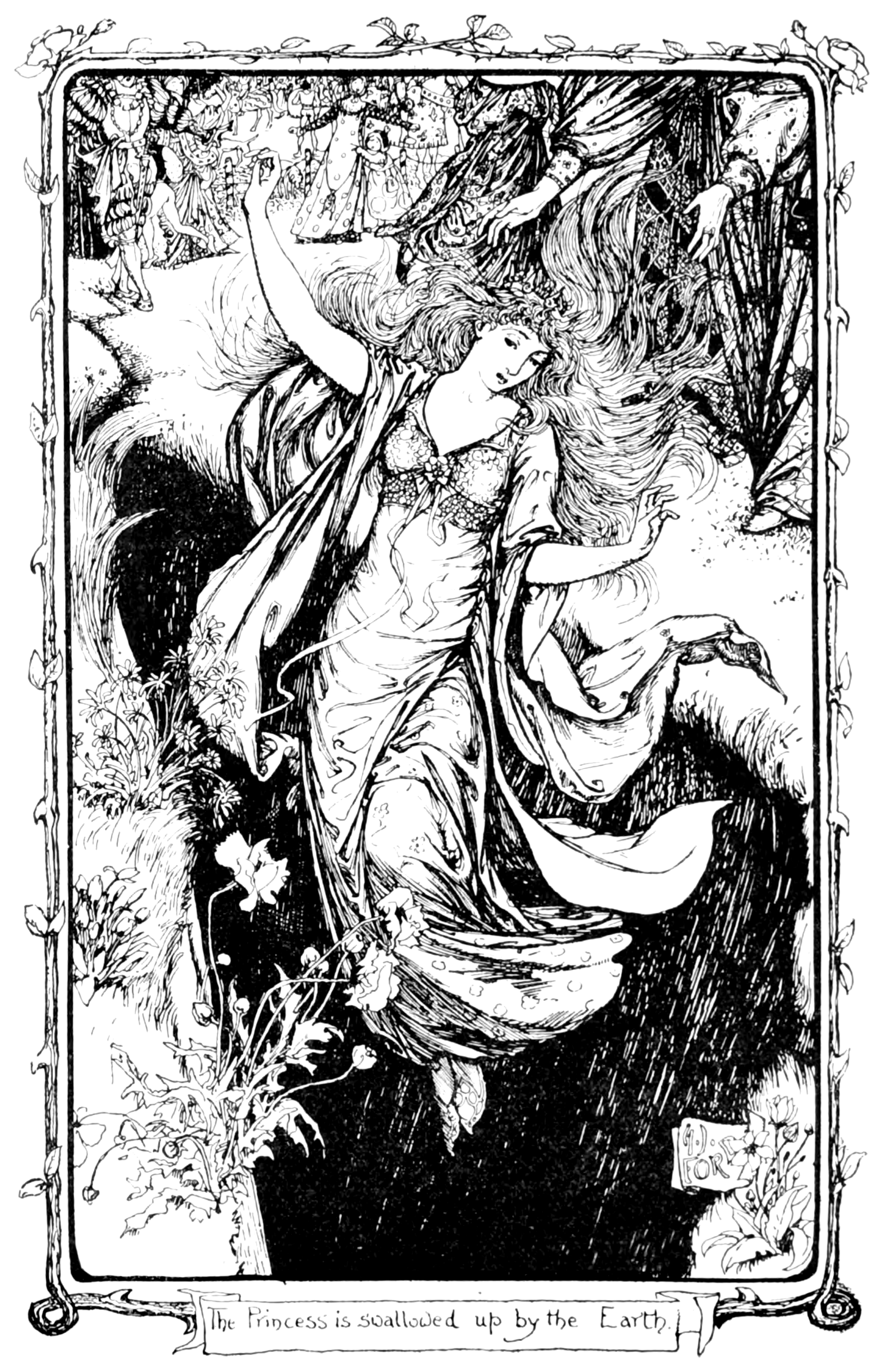 Undescribed: the plate the transcription carries as The Grey Fairy Book - To face page 142.png. An image pass replaces this by looking at the picture.