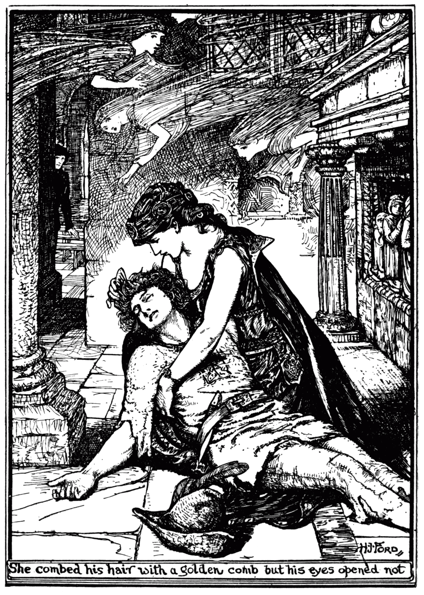 Undescribed: the plate the transcription carries as The Lilac Fairy Book - p155.png. An image pass replaces this by looking at the picture.