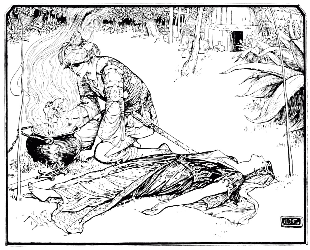 Undescribed: the plate the transcription carries as The Olive Fairy Book - Page 82.png. An image pass replaces this by looking at the picture.