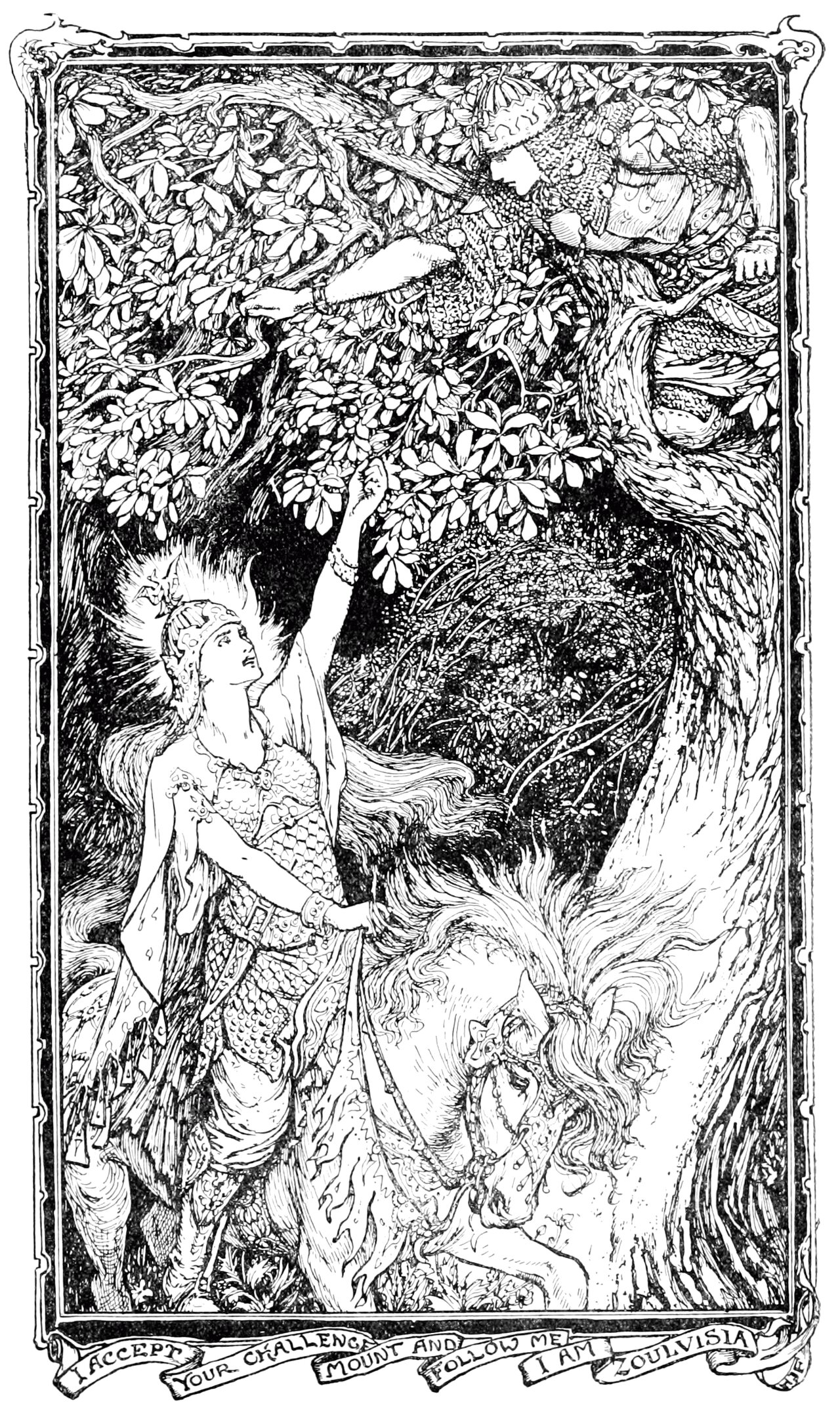 Undescribed: the plate the transcription carries as The Olive Fairy Book - to face p 218.png. An image pass replaces this by looking at the picture.