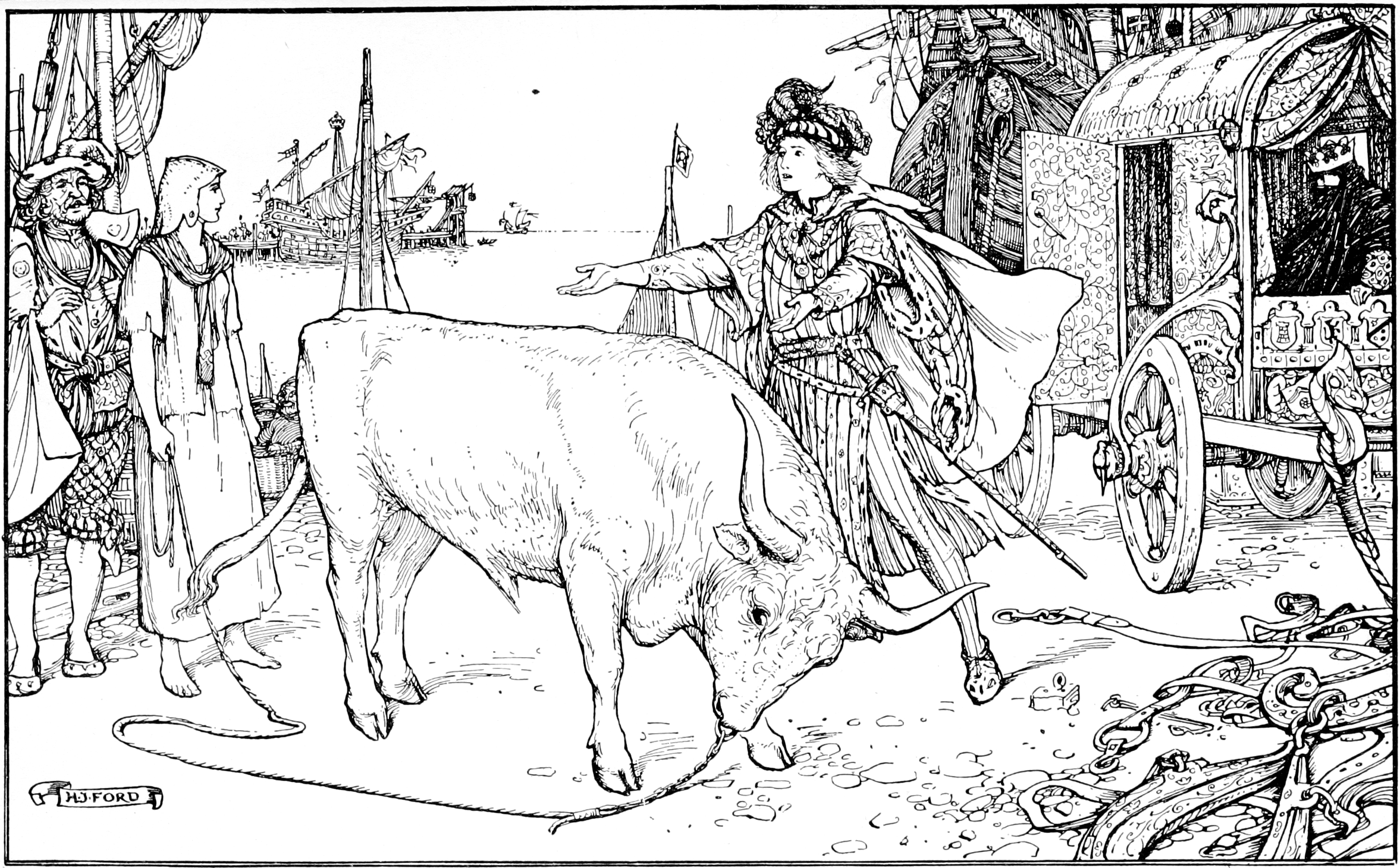 Undescribed: the plate the transcription carries as The olive fairy book - plate facing page 038.png. An image pass replaces this by looking at the picture.