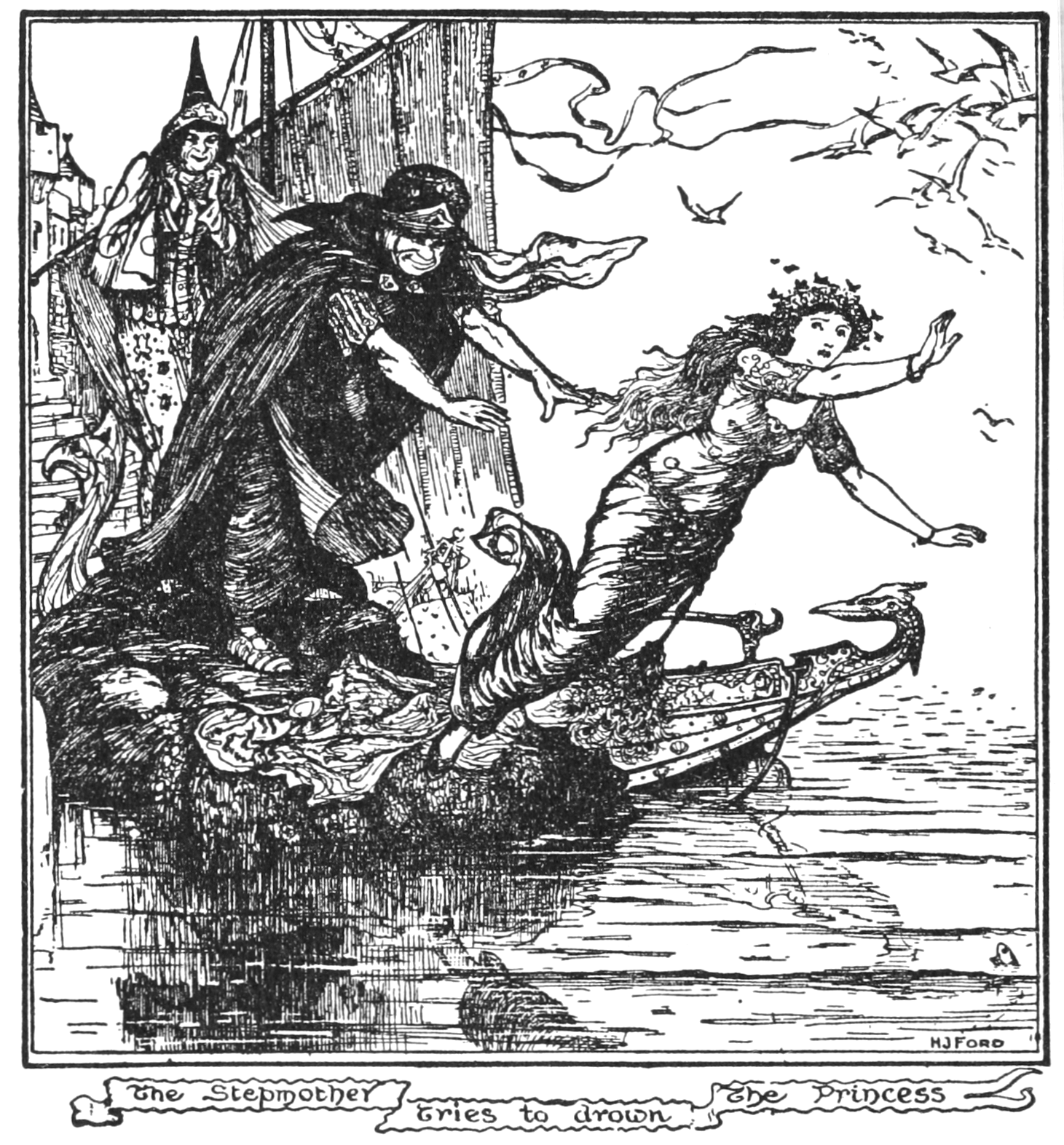 Undescribed: the plate the transcription carries as The Orange Fairy Book - Facing p120.png. An image pass replaces this by looking at the picture.