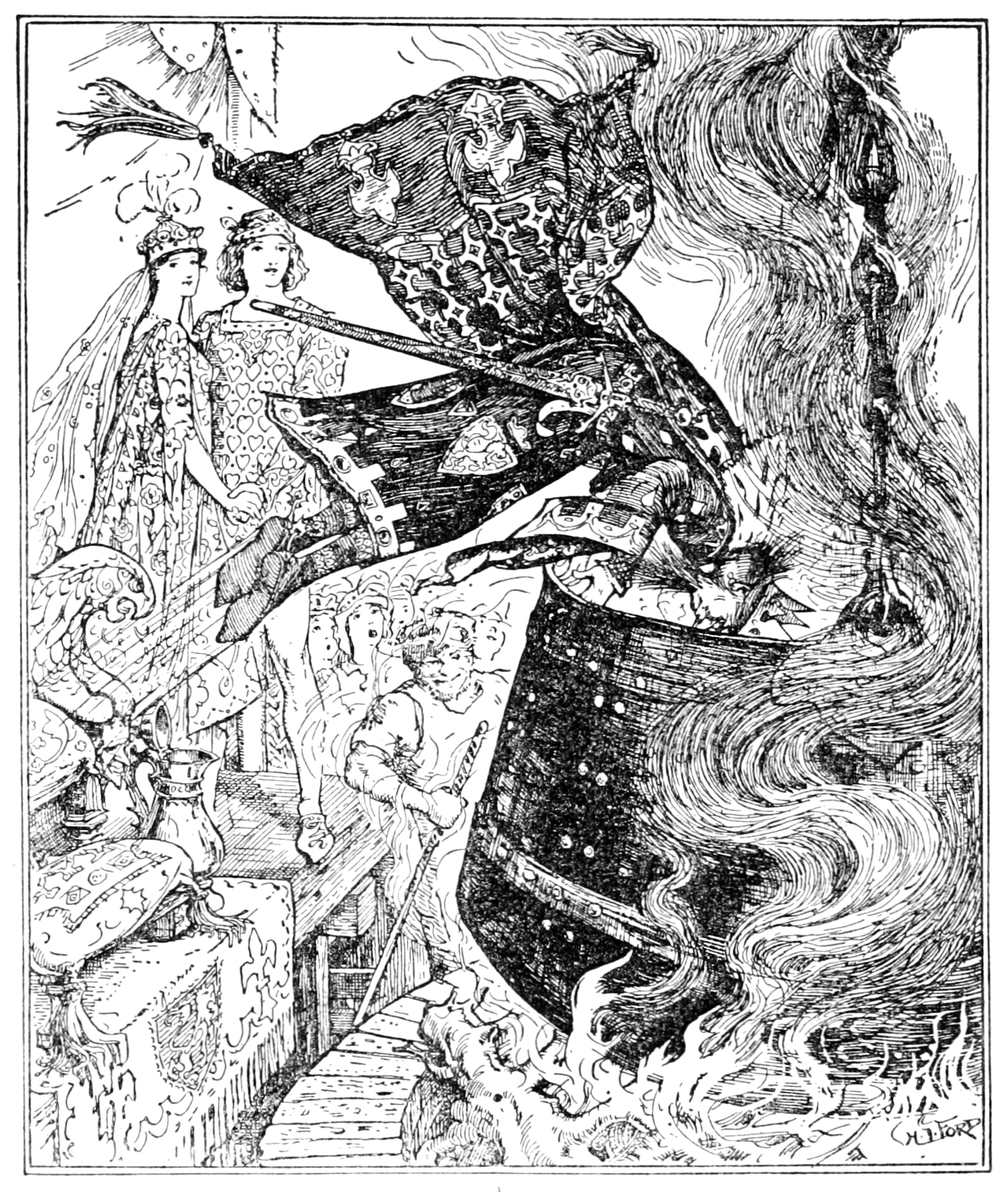 Undescribed: the plate the transcription carries as The Orange Fairy Book - Facing p298.png. An image pass replaces this by looking at the picture.