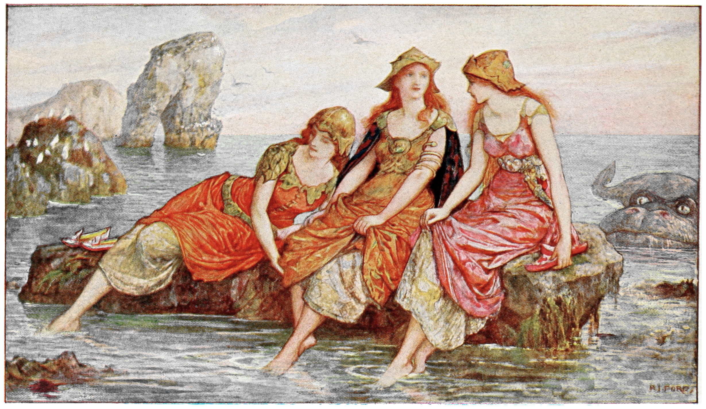 Undescribed: the plate the transcription carries as The Orange Fairy Book - Facing p38 (BW).png. An image pass replaces this by looking at the picture.