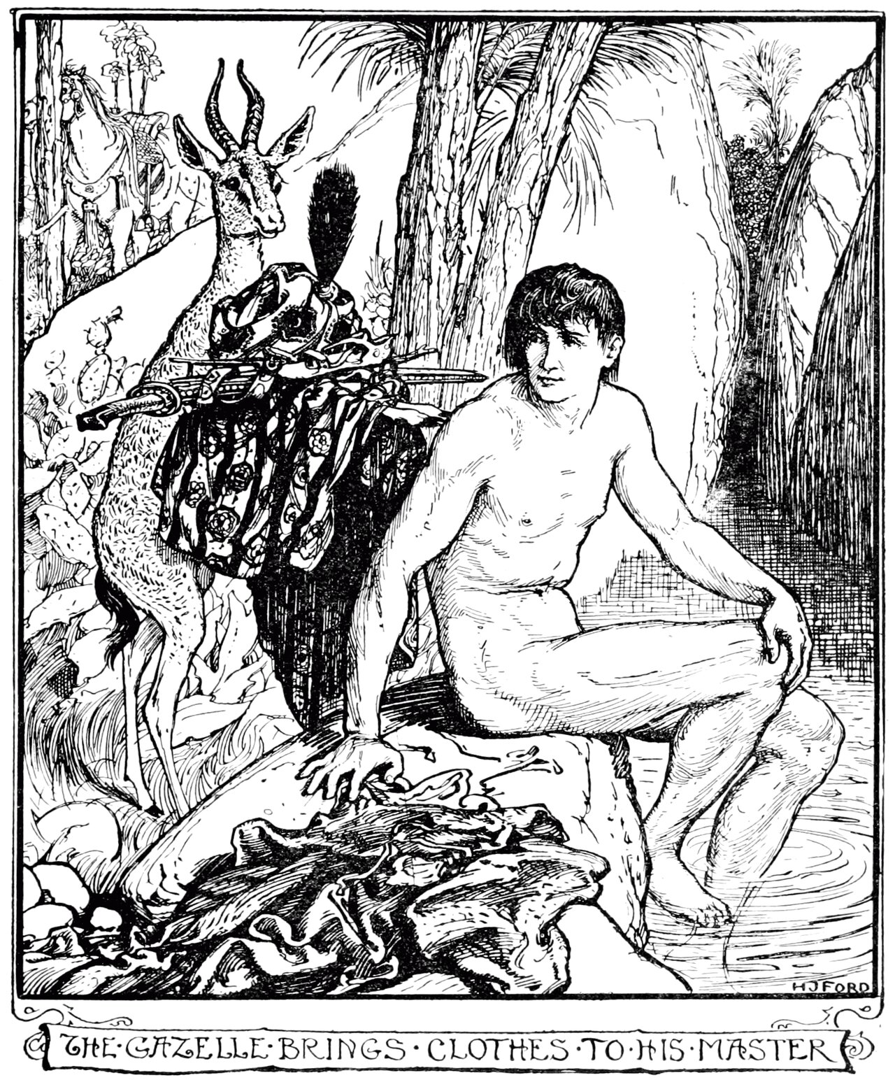 Undescribed: the plate the transcription carries as The Violet Fairy Book - Page 135.png. An image pass replaces this by looking at the picture.