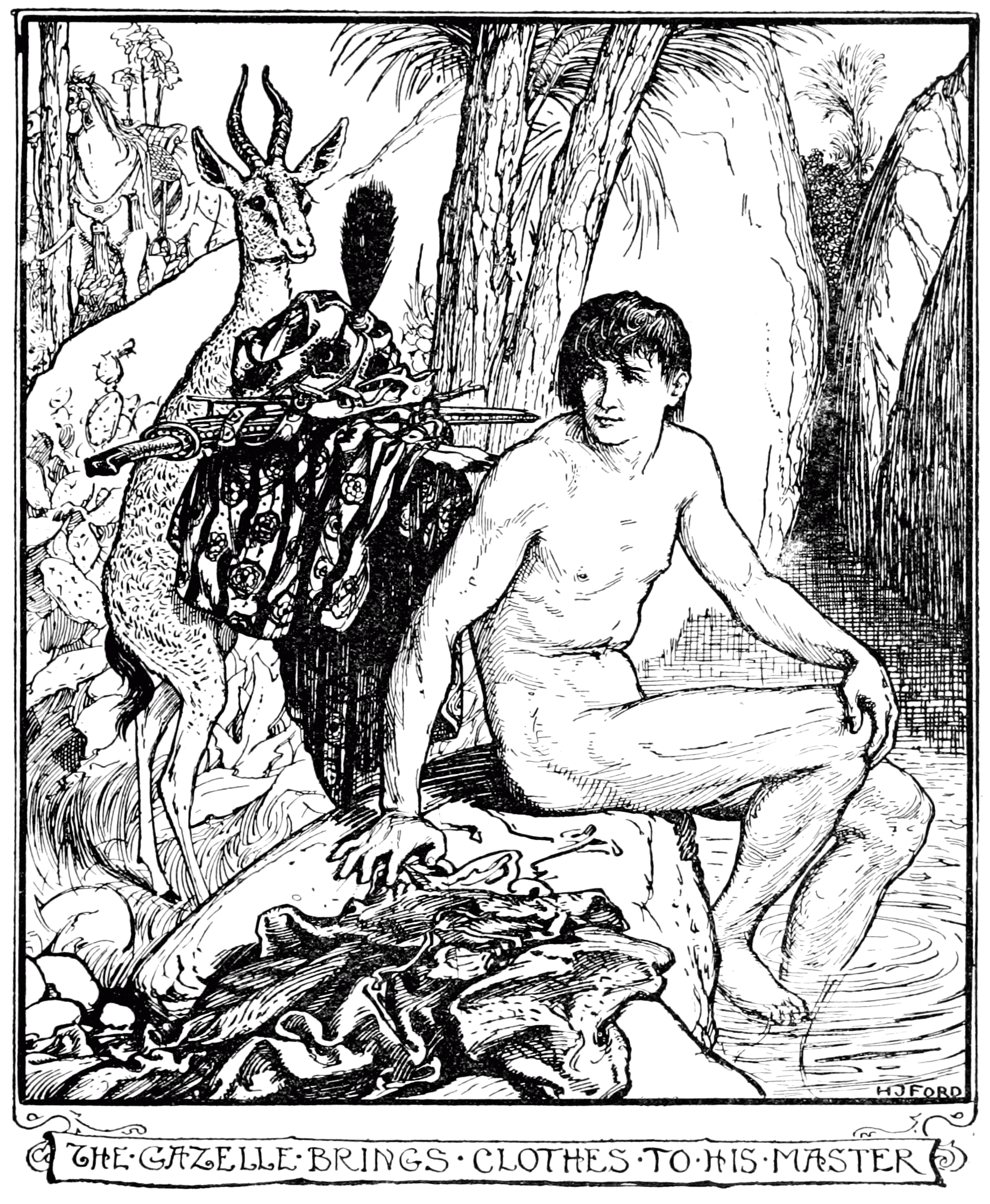 Undescribed: the plate the transcription carries as The Violet Fairy Book - Page 135.png. An image pass replaces this by looking at the picture.