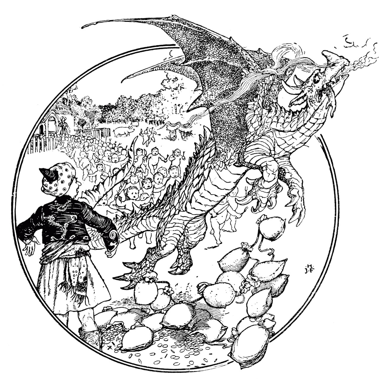 Undescribed: the plate the transcription carries as The Violet Fairy Book - Page 123.png. An image pass replaces this by looking at the picture.
