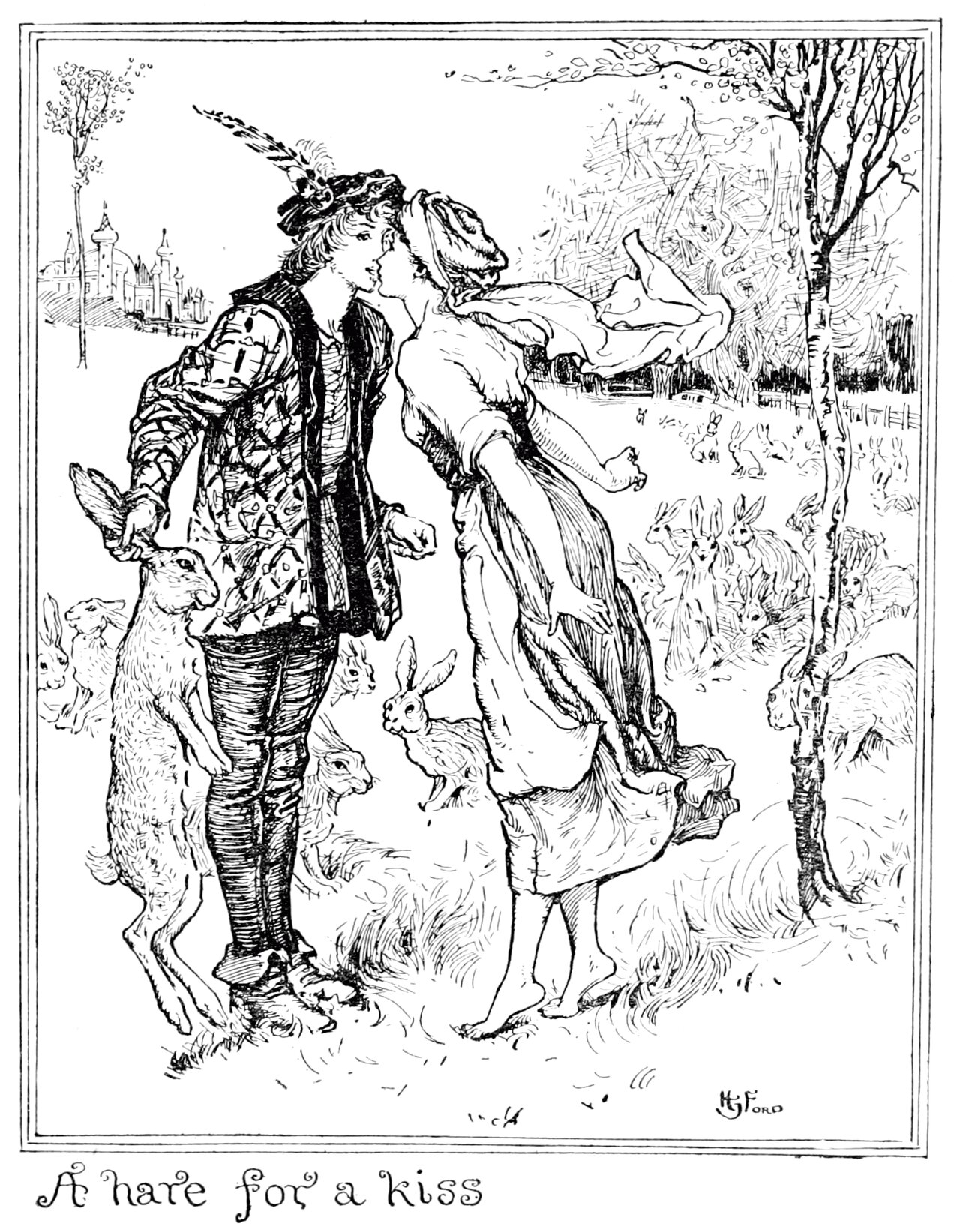 Undescribed: the plate the transcription carries as The Violet Fairy Book - Page 213.png. An image pass replaces this by looking at the picture.
