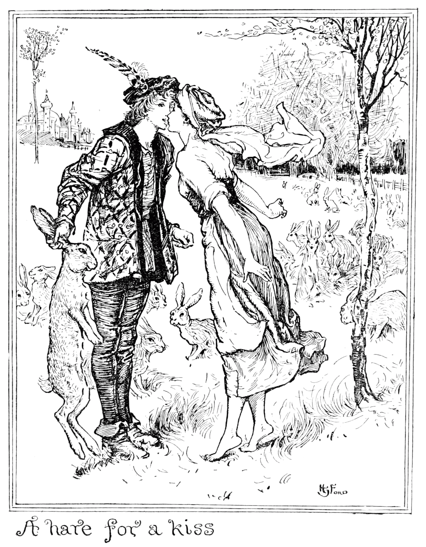 Undescribed: the plate the transcription carries as The Violet Fairy Book - Page 213.png. An image pass replaces this by looking at the picture.