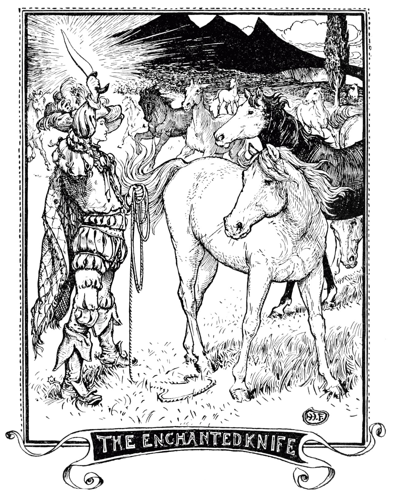 Undescribed: the plate the transcription carries as The Violet Fairy Book - Page 203.png. An image pass replaces this by looking at the picture.