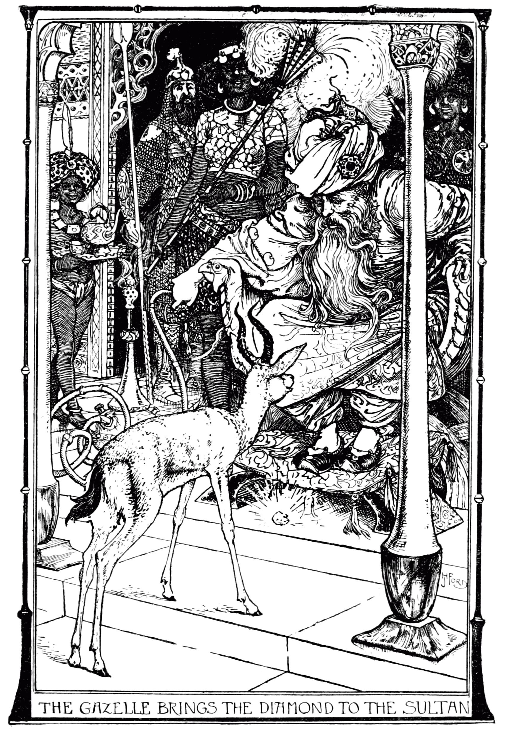 Undescribed: the plate the transcription carries as The Violet Fairy Book - Facing page 130.png. An image pass replaces this by looking at the picture.