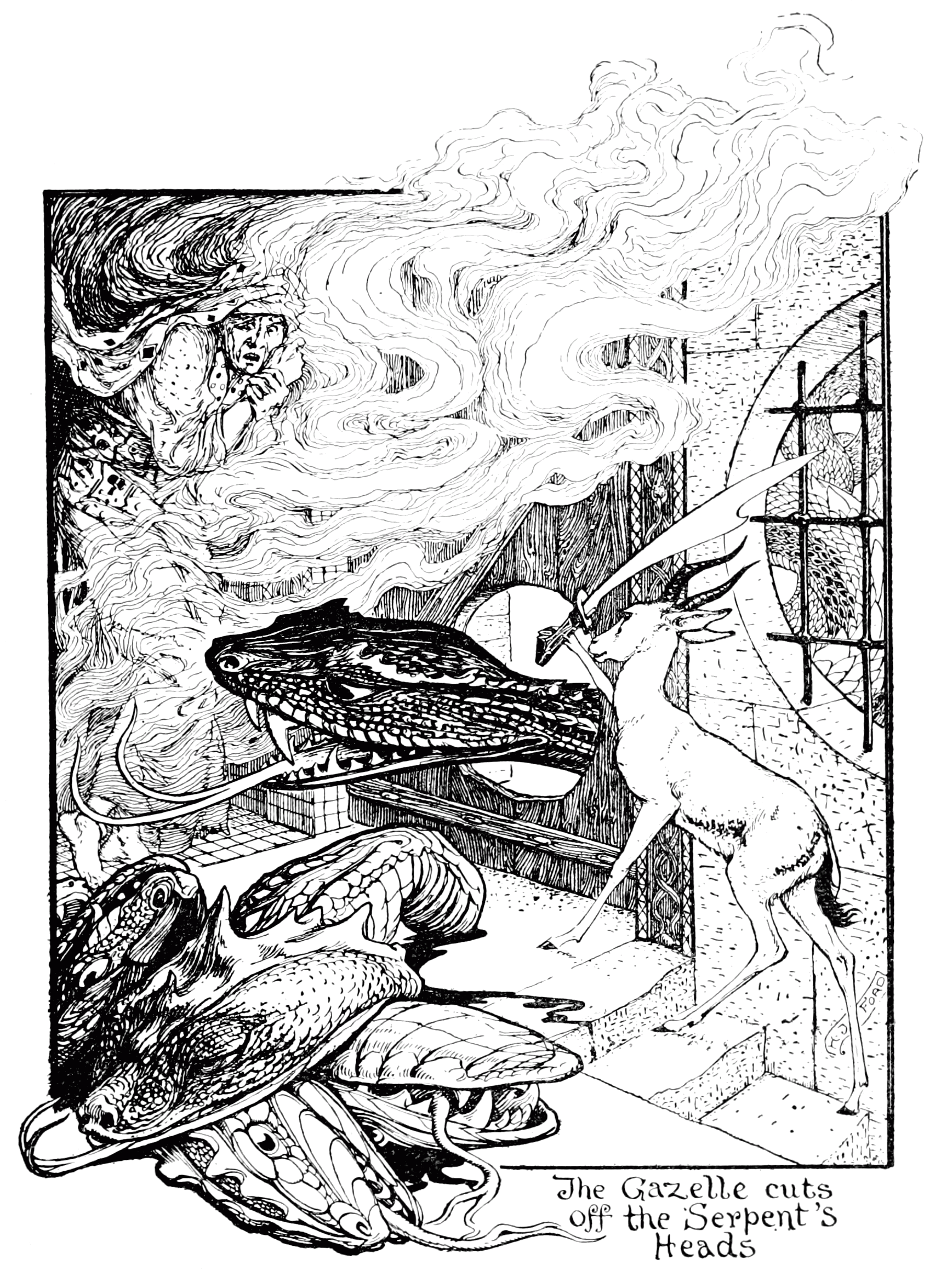 Undescribed: the plate the transcription carries as The Violet Fairy Book - Page 139.png. An image pass replaces this by looking at the picture.